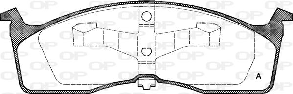 Open Parts BPA0610.00 - Гальмівні колодки, дискові гальма autocars.com.ua