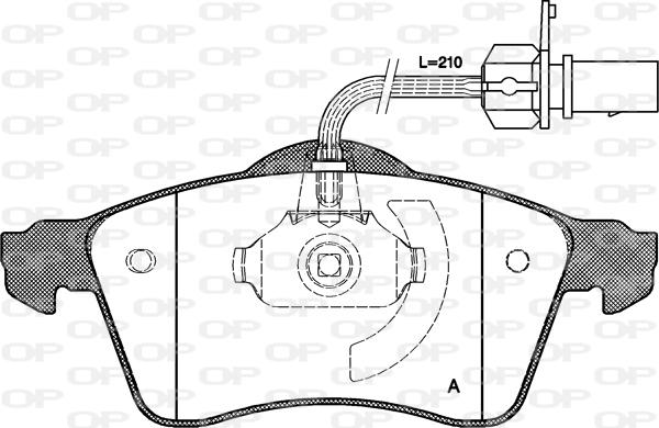 Open Parts BPA0618.01 - Тормозные колодки, дисковые, комплект autodnr.net