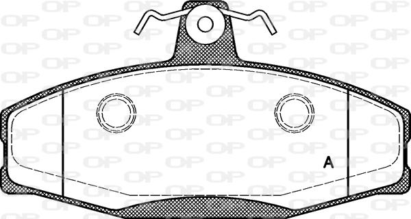 Open Parts BPA0620.20 - Тормозные колодки, дисковые, комплект autodnr.net