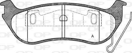Open Parts BPA0628.12 - Гальмівні колодки, дискові гальма autocars.com.ua