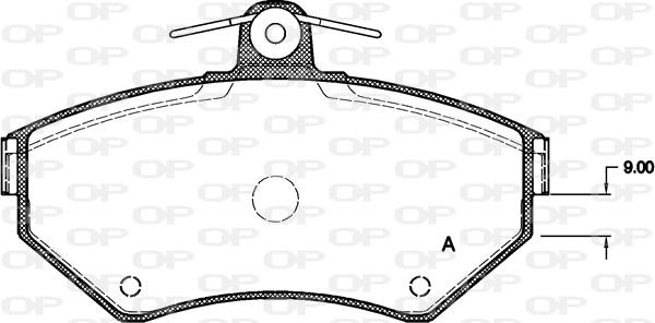 Open Parts BPA0631.00 - Гальмівні колодки, дискові гальма autocars.com.ua