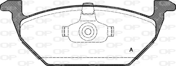 Open Parts BPA0633.00 - Гальмівні колодки, дискові гальма autocars.com.ua