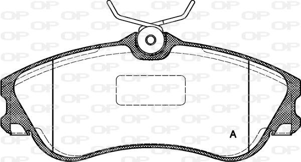 Open Parts BPA0634.00 - Гальмівні колодки, дискові гальма autocars.com.ua