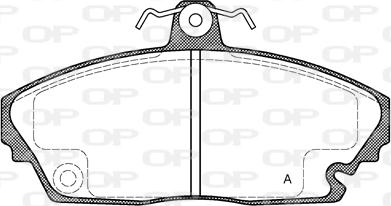 Open Parts BPA0635.00 - Гальмівні колодки, дискові гальма autocars.com.ua