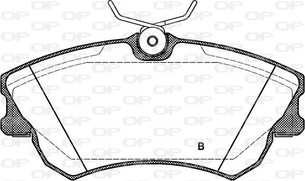 Open Parts BPA0638.02 - Гальмівні колодки, дискові гальма autocars.com.ua