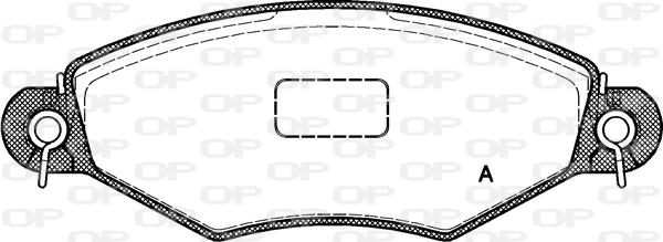 Open Parts BPA0643.10 - Тормозные колодки, дисковые, комплект autodnr.net