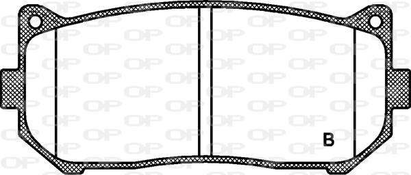 Open Parts BPA0649.02 - Гальмівні колодки, дискові гальма autocars.com.ua