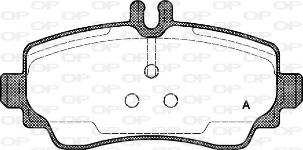 Open Parts BPA0650.00 - Гальмівні колодки, дискові гальма autocars.com.ua