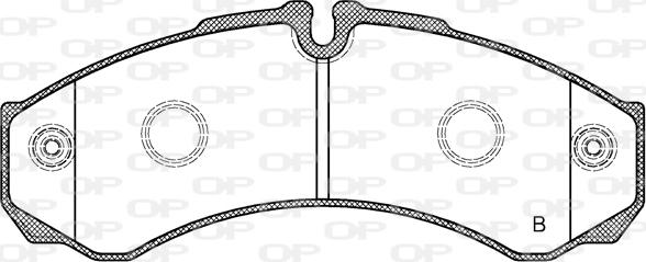 Open Parts BPA0651.32 - Гальмівні колодки, дискові гальма autocars.com.ua