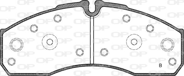 Open Parts BPA0651.42 - Гальмівні колодки, дискові гальма autocars.com.ua