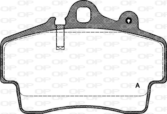 Open Parts BPA0653.00 - Гальмівні колодки, дискові гальма autocars.com.ua