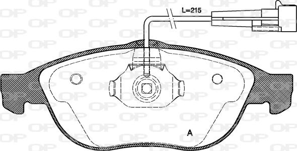 Open Parts BPA0660.02 - Гальмівні колодки, дискові гальма autocars.com.ua