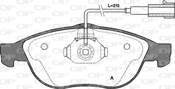 Open Parts BPA0660.11 - Гальмівні колодки, дискові гальма autocars.com.ua