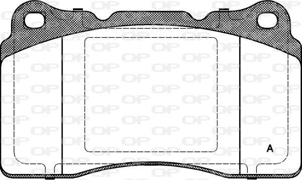 Open Parts BPA0666.10 - Гальмівні колодки, дискові гальма autocars.com.ua