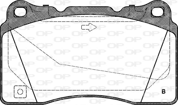 Open Parts BPA0666.32 - Гальмівні колодки, дискові гальма autocars.com.ua