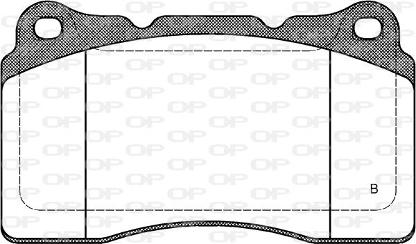 Open Parts BPA0666.51 - Гальмівні колодки, дискові гальма autocars.com.ua