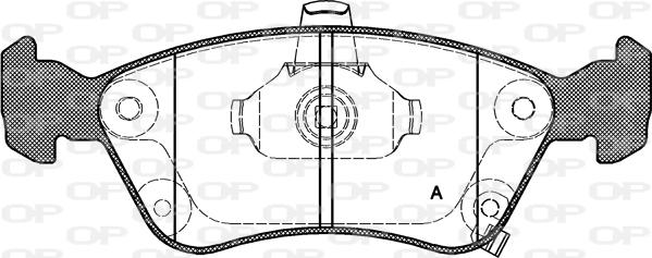 Open Parts BPA0676.02 - Тормозные колодки, дисковые, комплект autodnr.net