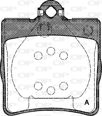 Open Parts BPA0678.00 - Гальмівні колодки, дискові гальма autocars.com.ua