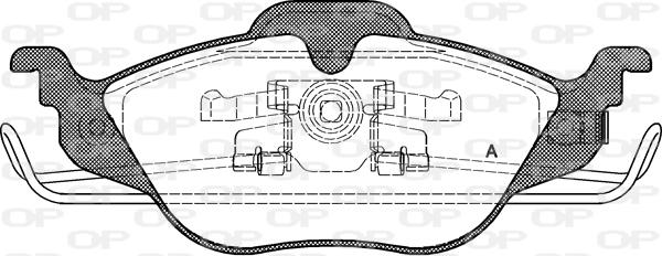 Open Parts BPA0684.02 - Гальмівні колодки, дискові гальма autocars.com.ua