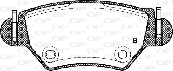 Open Parts BPA0685.22 - Гальмівні колодки, дискові гальма autocars.com.ua