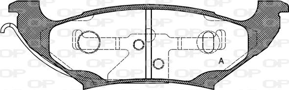 Open Parts BPA0690.10 - Гальмівні колодки, дискові гальма autocars.com.ua