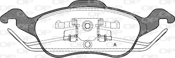 Open Parts BPA0691.00 - Гальмівні колодки, дискові гальма autocars.com.ua