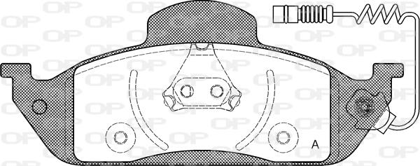 Open Parts BPA0697.01 - Гальмівні колодки, дискові гальма autocars.com.ua