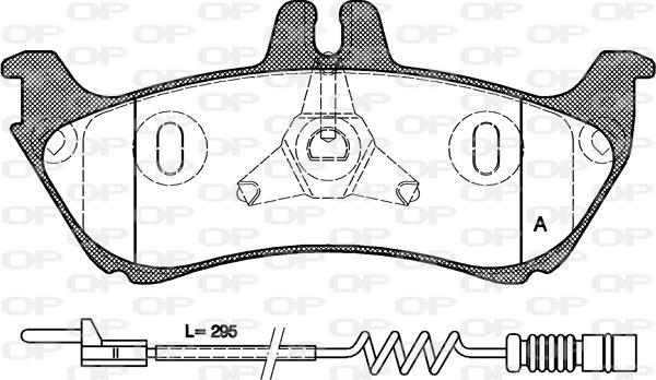 Open Parts BPA0698.11 - Гальмівні колодки, дискові гальма autocars.com.ua