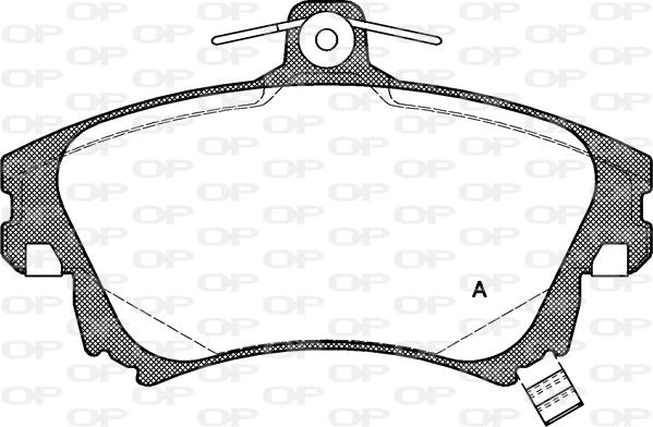 Open Parts BPA0708.02 - Гальмівні колодки, дискові гальма autocars.com.ua