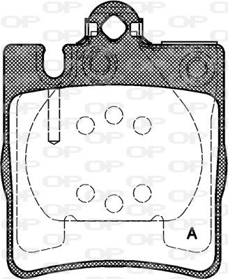 Open Parts BPA0709.00 - Гальмівні колодки, дискові гальма autocars.com.ua