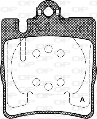 Open Parts BPA0709.10 - Гальмівні колодки, дискові гальма autocars.com.ua