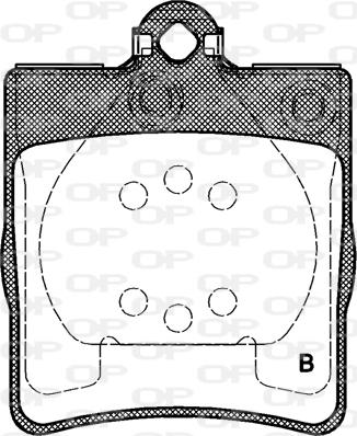 Open Parts BPA0709.10 - Гальмівні колодки, дискові гальма autocars.com.ua