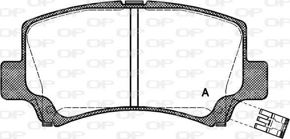 Open Parts BPA0710.02 - Гальмівні колодки, дискові гальма autocars.com.ua