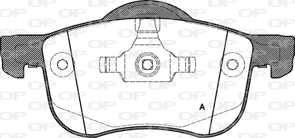 Open Parts BPA0713.00 - Гальмівні колодки, дискові гальма autocars.com.ua