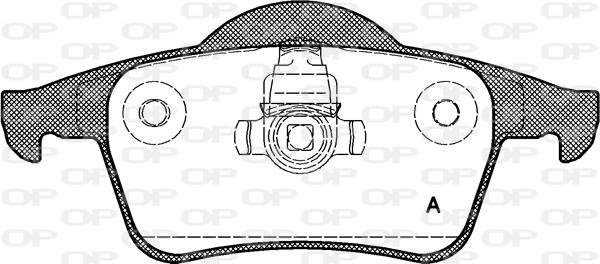 Open Parts BPA0714.00 - Гальмівні колодки, дискові гальма autocars.com.ua