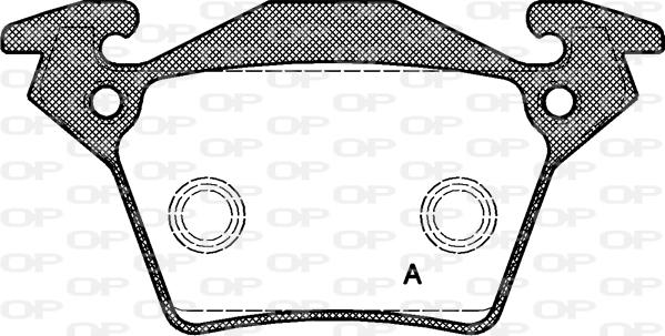 Open Parts BPA0717.00 - Гальмівні колодки, дискові гальма autocars.com.ua