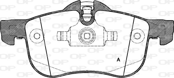 Open Parts BPA0719.00 - Гальмівні колодки, дискові гальма autocars.com.ua