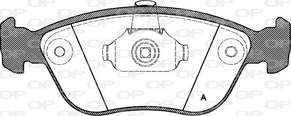 Open Parts BPA0722.00 - Гальмівні колодки, дискові гальма autocars.com.ua