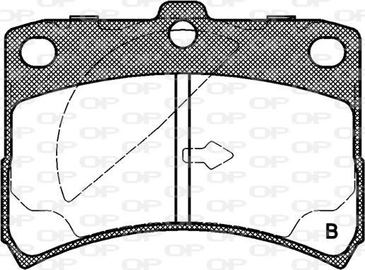 Open Parts BPA0723.02 - Гальмівні колодки, дискові гальма autocars.com.ua