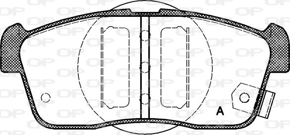 Open Parts BPA0724.02 - Гальмівні колодки, дискові гальма autocars.com.ua