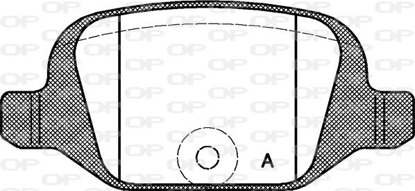 Open Parts BPA0727.00 - Гальмівні колодки, дискові гальма autocars.com.ua