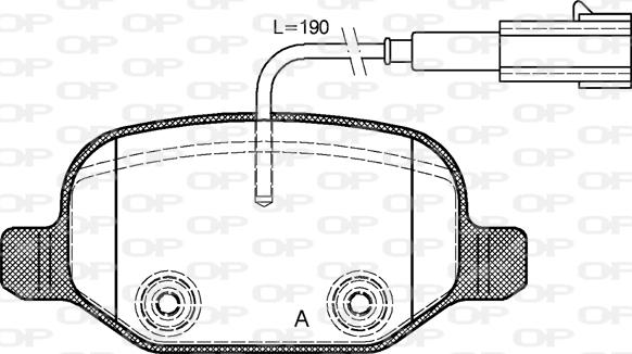 Open Parts BPA0727.02 - Гальмівні колодки, дискові гальма autocars.com.ua