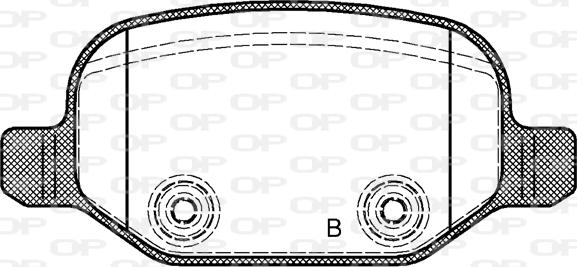 Open Parts BPA0727.02 - Тормозные колодки, дисковые, комплект autodnr.net