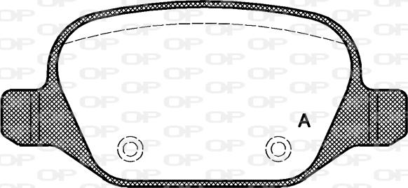 Open Parts BPA0727.20 - Гальмівні колодки, дискові гальма autocars.com.ua