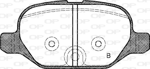 Open Parts BPA0727.32 - Гальмівні колодки, дискові гальма autocars.com.ua