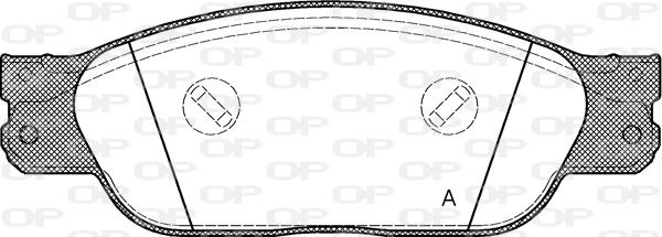 Open Parts BPA0731.00 - Гальмівні колодки, дискові гальма autocars.com.ua