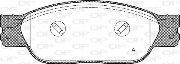 Open Parts BPA0731.10 - Гальмівні колодки, дискові гальма autocars.com.ua