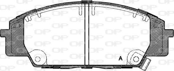 Open Parts BPA0735.02 - Гальмівні колодки, дискові гальма autocars.com.ua