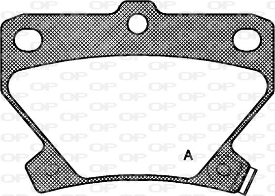 Open Parts BPA0741.02 - Гальмівні колодки, дискові гальма autocars.com.ua