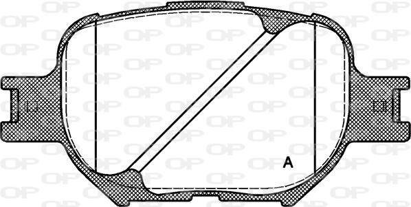 Open Parts BPA0742.00 - Гальмівні колодки, дискові гальма autocars.com.ua